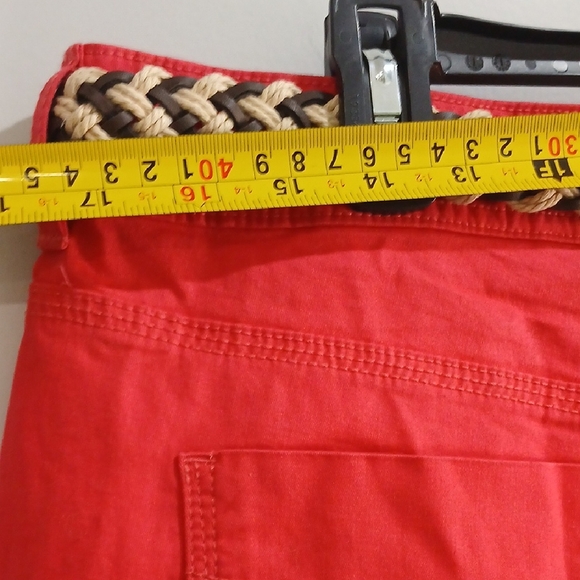 NWT Women's CORAL Shorts with Braided Belt, BANDOLINOS, sz 12P - Picture 5 of 9